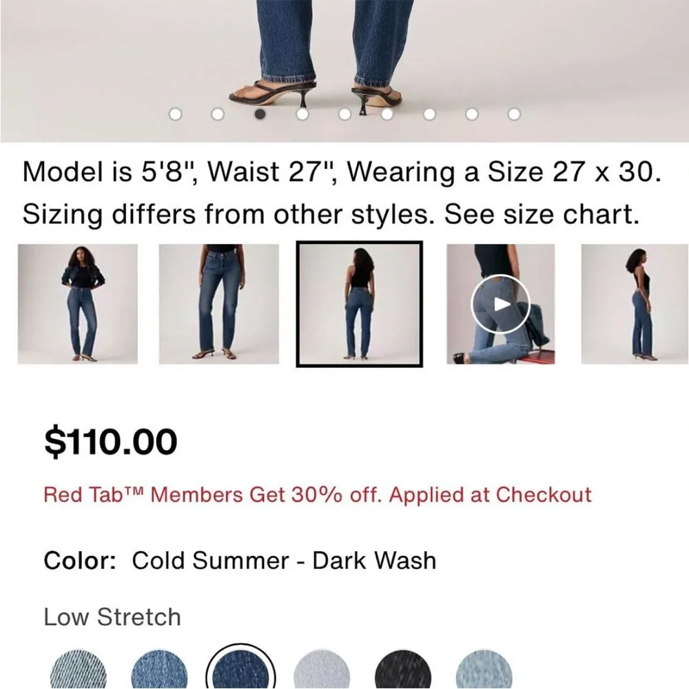 Levi’s 501 Curve Love Jeans W24xL32 - Picture 3 of 8